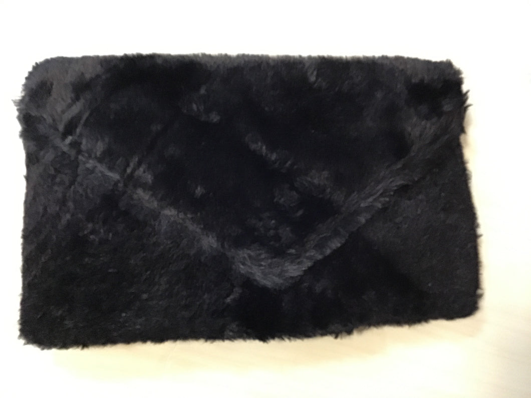 Black Fur Clutch